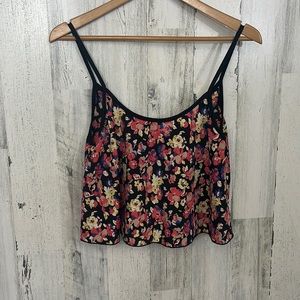 G8- small - womens floral tank top size S I JOAH